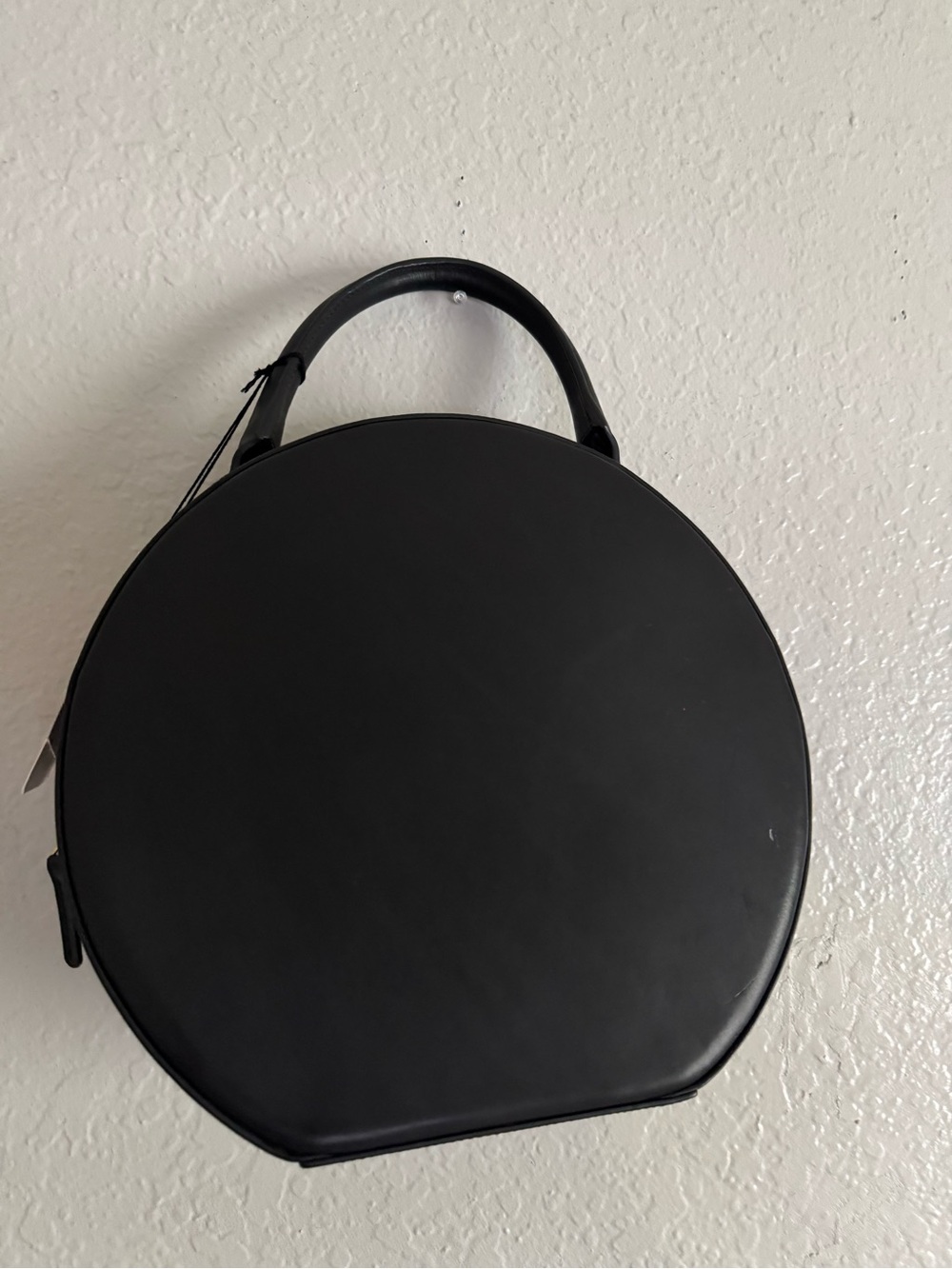 NWT MANSUR GAVRIEL BLACK VEGETABLE-TANNED LEATHER LARGE CIRCLE BAG - Picture 4 of 6